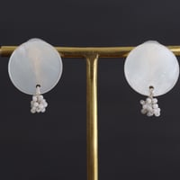 TUKI_望_shell&beads_ピアス・イヤリング_シロ
