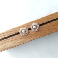 TUKI_望_pearl_ピアス_ゴールド