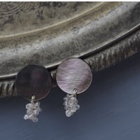 TUKI_望_shell&beads_ピアス・イヤリング_クロS
