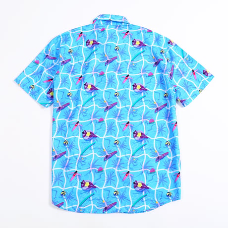 【宇宙サマー】POOL DREAMS HAWAIIAN SHIRT BY SHIRLEY CHAN