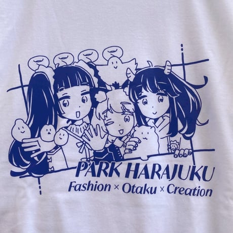 りとことまり PARK WINDOW Tシャツ ホワイト（Rito, Kotoko and Mari at PARK WINDOW T-Shirt White）