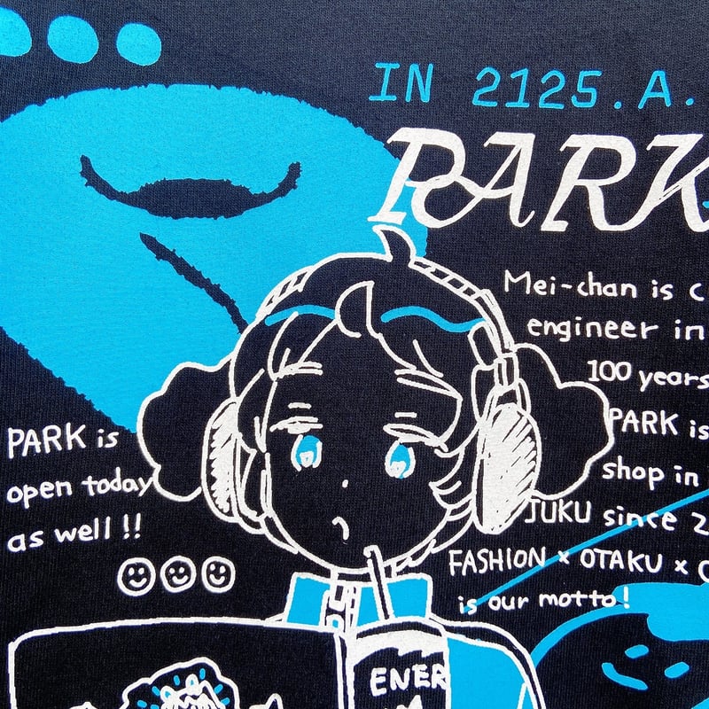 FUTUREメイちゃん Tシャツ ブラック（Future Mei-Chan T-Shirt B