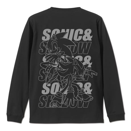 【COSPA】SONIC＆SHADOW 袖ロングスリーブTシャツ ブラック [ソニック・ザ・ヘッジホッグ] 0383-1749
