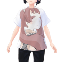 【VRoid用テクスチャ】白子まり フルグラフィックTシャツ