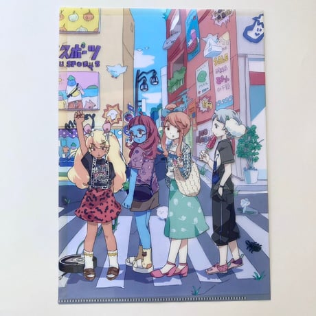 東京ガンボ　原宿おさんぽ　 A5クリアファイル