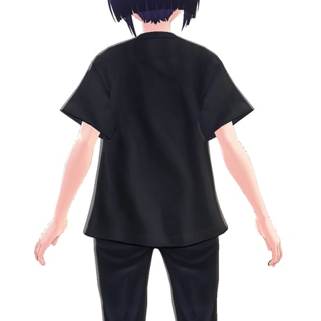 【VRoid用テクスチャ】綿紬ことこ カレッジTシャツ