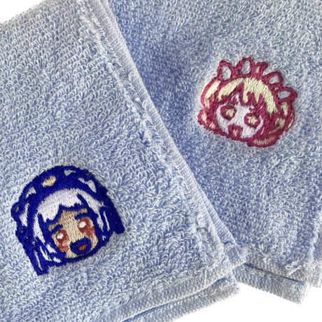原宿バーチャルパーク　ケムリくん　刺繍タオルハンカチ
