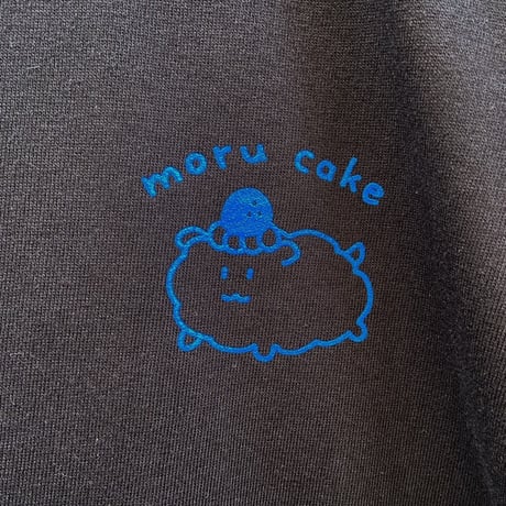 モルケーキ ロンT ブラック（Guinea pig cake long sleeve T-shirt Black）