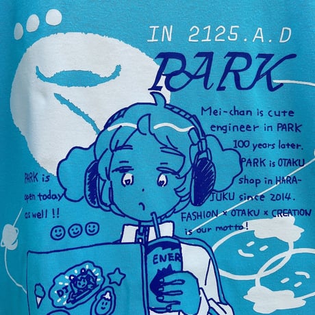 FUTUREメイちゃん Tシャツ アクアブルー（Future Mei-Chan T-Shirt Aqua Blue）