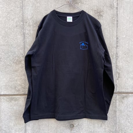 モルケーキ ロンT ブラック（Guinea pig cake long sleeve T-shirt Black）