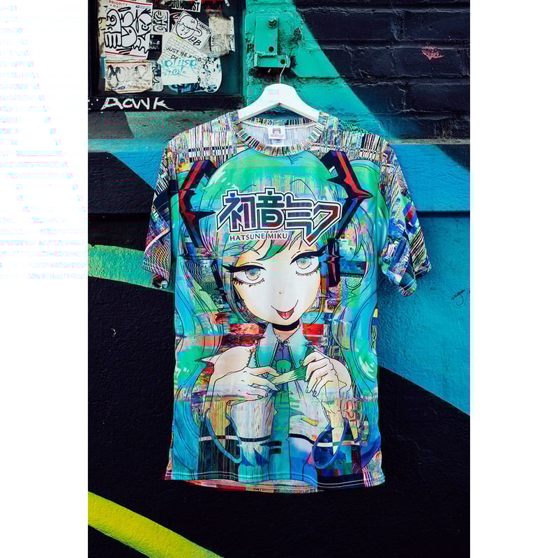 初音ミク　Tシャツ ネギを散歩させる初音ミクTシャツ - Nika○のグッズ部屋 - BOOTH