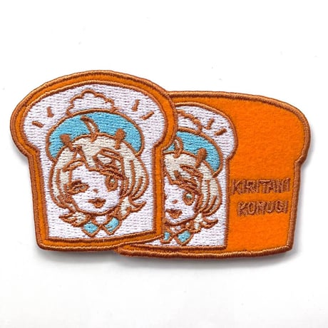 原宿バーチャルパーク　桐谷こむぎ　食パンワッペンステッカー