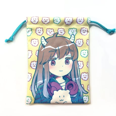ミニ巾着 りと（Mini Drawstring Pouch Rito）