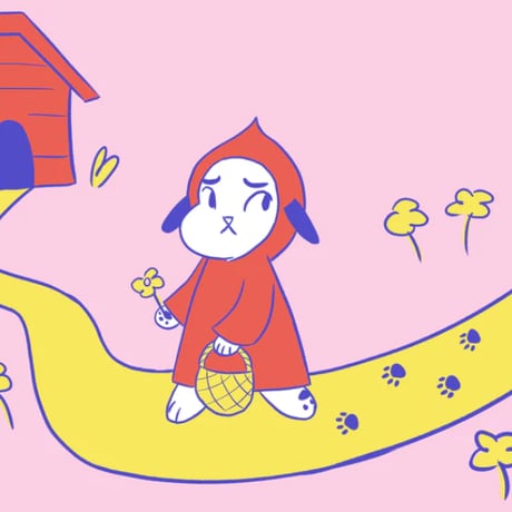 【宇宙サマー】LITTLE RED RIDING DOG T-SHIRT