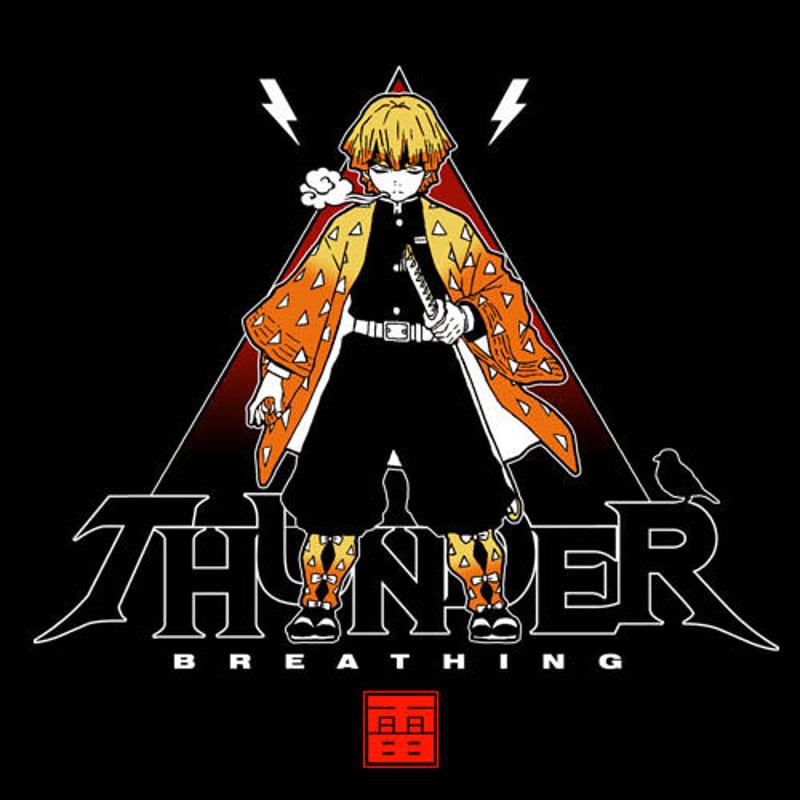 鬼滅の刃 XL Tシャツ 我妻善逸 コラボ 雷 サンダー ロンT ロング　新品 ユニクロ UT 鬼滅の刃 コラボTシャツ M 雷の呼吸 我妻善逸 ユニ