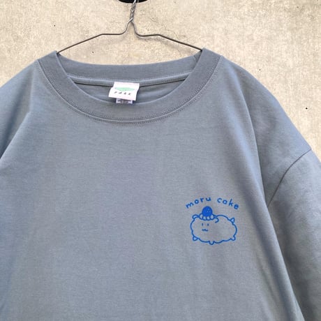 モルケーキ BIGシルエットTシャツ セメントブルー（Guinea Pig Cake Over Size T-Shirt Cement Blue）