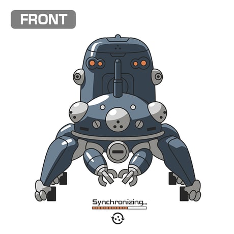 【COSPA】タチコマと同期中 Tシャツ Ver.2.0 [攻殻機動隊 STAND ALONE COMPLEX] 7265-0866