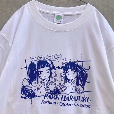 りとことまり PARK WINDOW Tシャツ ホワイト（Rito, Kotoko and Mari at PARK WINDOW T-Shirt White）