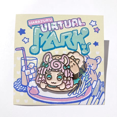 原宿バーチャルパーク　カフェグルメピンバッジ