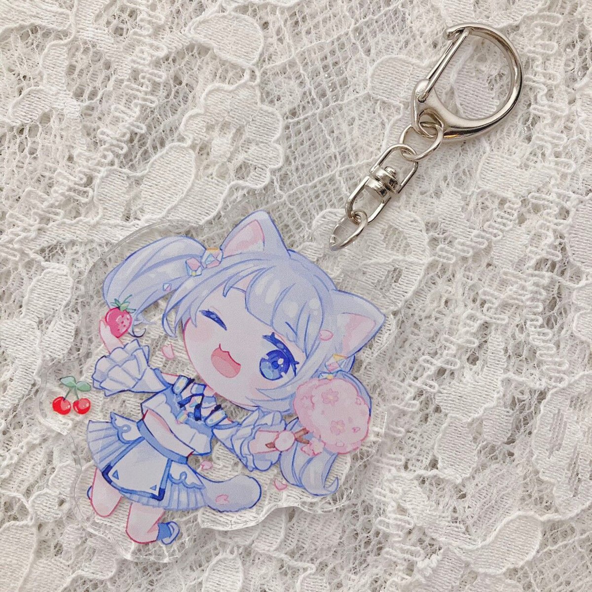 さくら、もゆ　favorite アクリルキーホルダー　アクキー さくら、もゆ。-as the Night's, Reincarnation- 】クロのドヤ顔