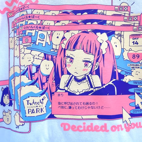 まりとデート Ｔシャツ Ver2.0 ホワイト（Date with Mari T-Shirt Ver2.0 White）