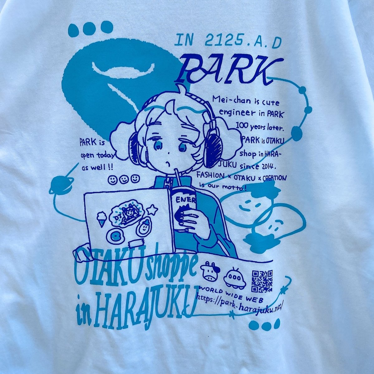 FUTUREメイちゃん Tシャツ ホワイト（Future Mei-Chan T-Shirt W