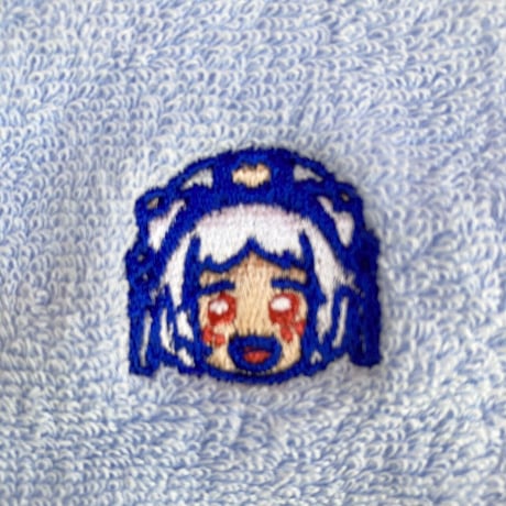 原宿バーチャルパーク　ケムリくん　刺繍タオルハンカチ