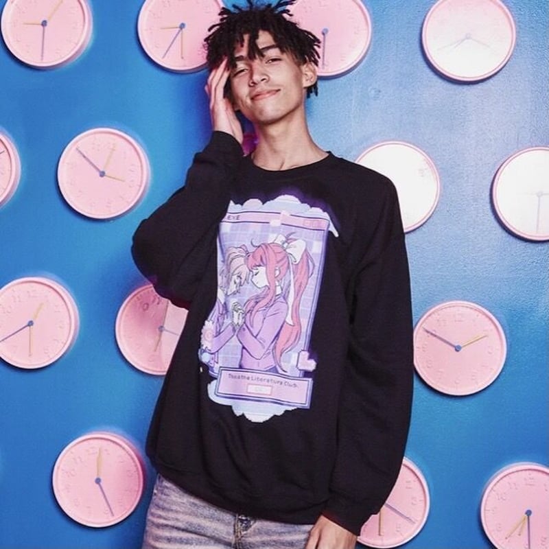 【OMOCAT×DDLC】DOKI DOKI Black Sweater OMOCAT×DDLC Plus!】TRUST Black Sweater | PARK公式通販