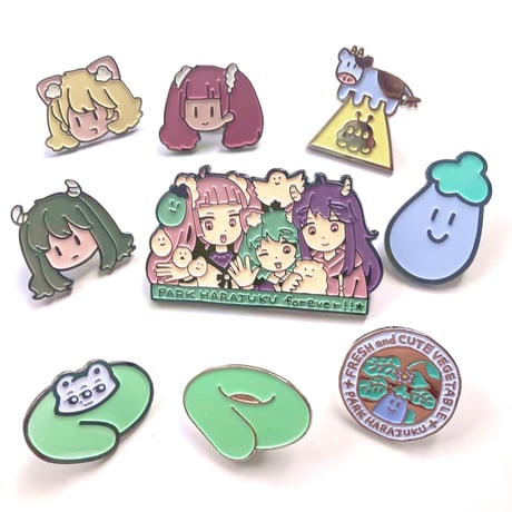 りとことまり PARK WINDOW ピンバッジ（Rito, Kotoko and Mari at PARK WINDOW Pin Badge）