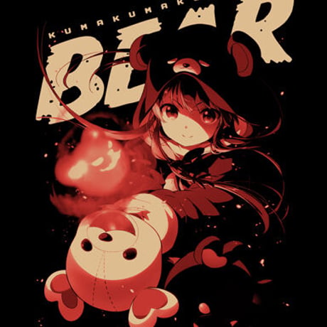 【二次元COSPA】くまクマ熊ベアー Tシャツ [くまクマ熊ベアー]