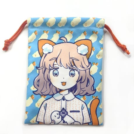 ミニ巾着 ことこ（Mini Drawstring Pouch Kotoko）