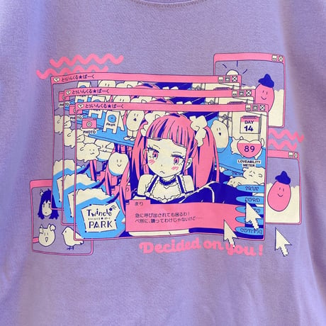 まりとデート Ｔシャツ Ver2.0 ライトパープル（Date with Mari T-Shirt Ver2.0 Light Purple）