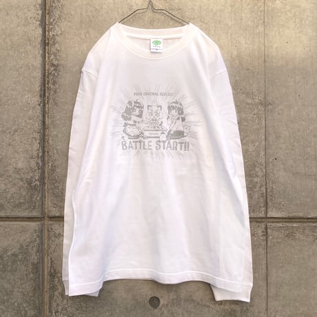 PARKリバーシ バトルスタート ロンT ホワイト（PARK Reversi Battle Start Long Sleeve T-Shirt White）