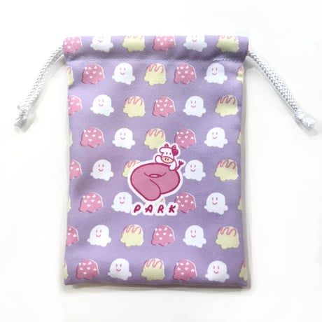 ミニ巾着 まり（Mini Drawstring Pouch Mari）