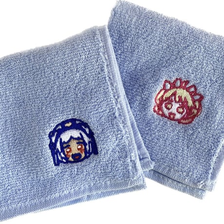 原宿バーチャルパーク　ケムリくん　刺繍タオルハンカチ
