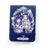 りとことまりのアンティークミニノート　ネイビー（Rito, Kotoko and Mari’s Antique Mini Notebook Navy）