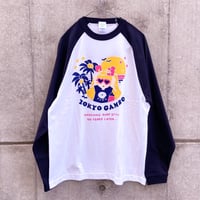 カカオのサーフラグランロンT ネイビー（Cacao’s Surf Raglan Long Sleeve T-shirt Navy）