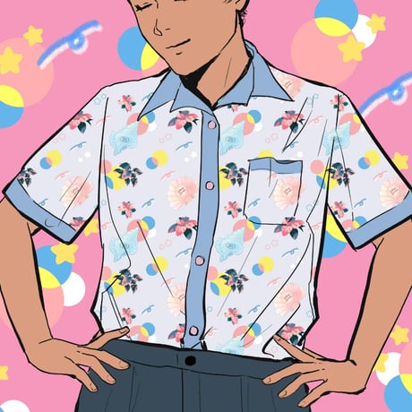 【宇宙サマー】SEASHELL DAYDREAM BUTTON DOWN