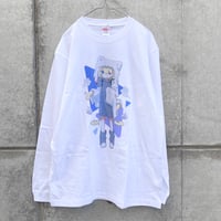 【ゆーきん】ねこおばけ　ロングスリーブTシャツ