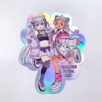 原宿バーチャルパーク 鳳玲天々×猫吹ケムリ　なかよしキラキラステッカー