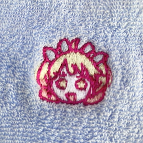 原宿バーチャルパーク　星咲ちあ　刺繍タオルハンカチ