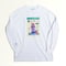 【東京ガンボ】おもしろシール風 晴子ロンTee ホワイト