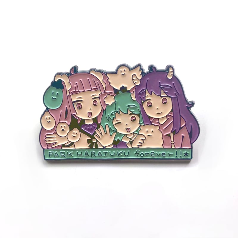 りとことまり PARK WINDOW ピンバッジ（Rito, Kotoko and Mari