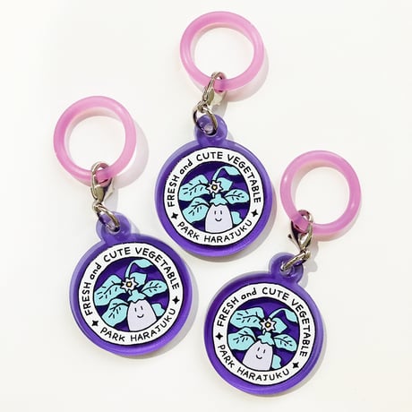 ナスの丸いアンブレラマーカー（Eggplant Round Umbrella Marker）