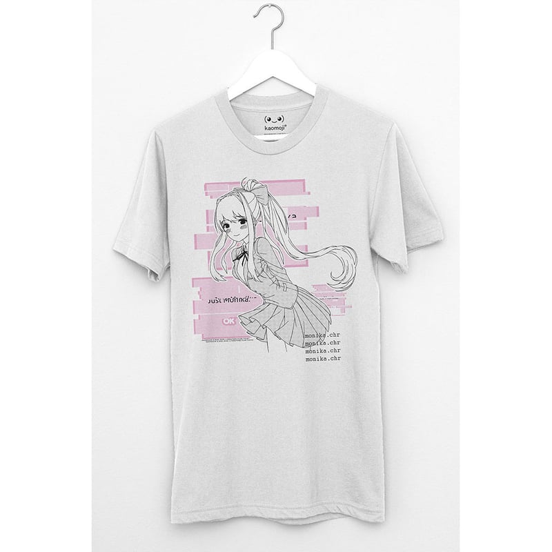 kaomoji x Doki Doki Literature Club】Monica T-