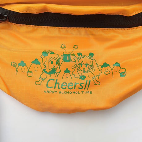 ビアガーデン ミニウエストポーチ オレンジ（Beer Garden  Mini Waist Pouch Orange）