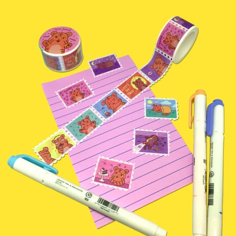 【宇宙サマー】TIGER STAMP WASHI TAPE