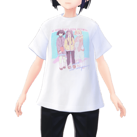【VRoid用テクスチャ】OVERWORK Tシャツ