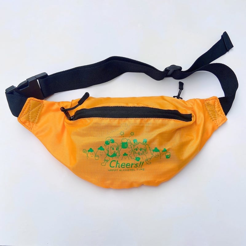 #FR2 ウエストポーチ 金沢限定 柳デザイン 希少 ブラック × オレンジ FR2 ウエストポーチ 金沢限定 柳デザイン 希少 ブラック × オレンジ