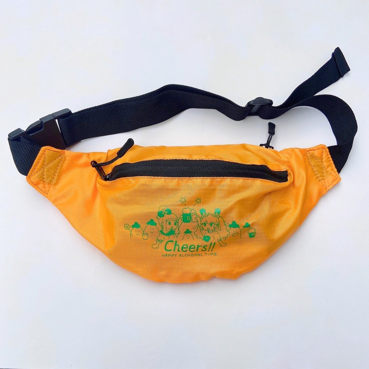 #FR2 ウエストポーチ 金沢限定 柳デザイン 希少 ブラック × オレンジ FR2 ウエストポーチ 金沢限定 柳デザイン 希少 ブラック × オレンジ